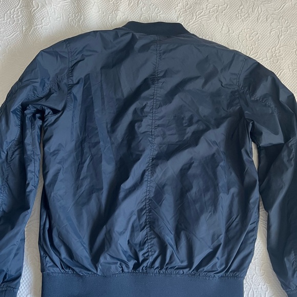 Men's Navy Bomber Jacket - Picture 6 of 7